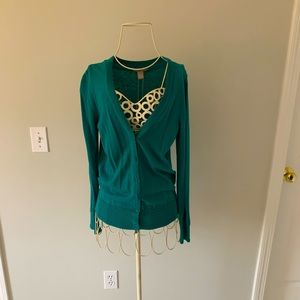 Teal Cardigan